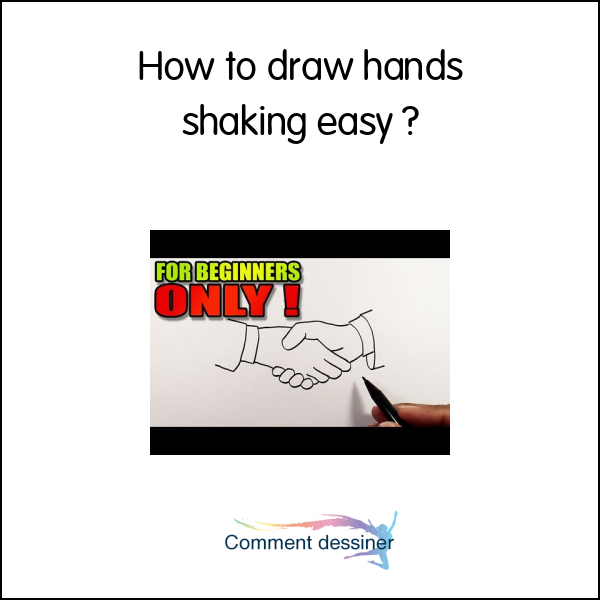 How to draw hands shaking easy
